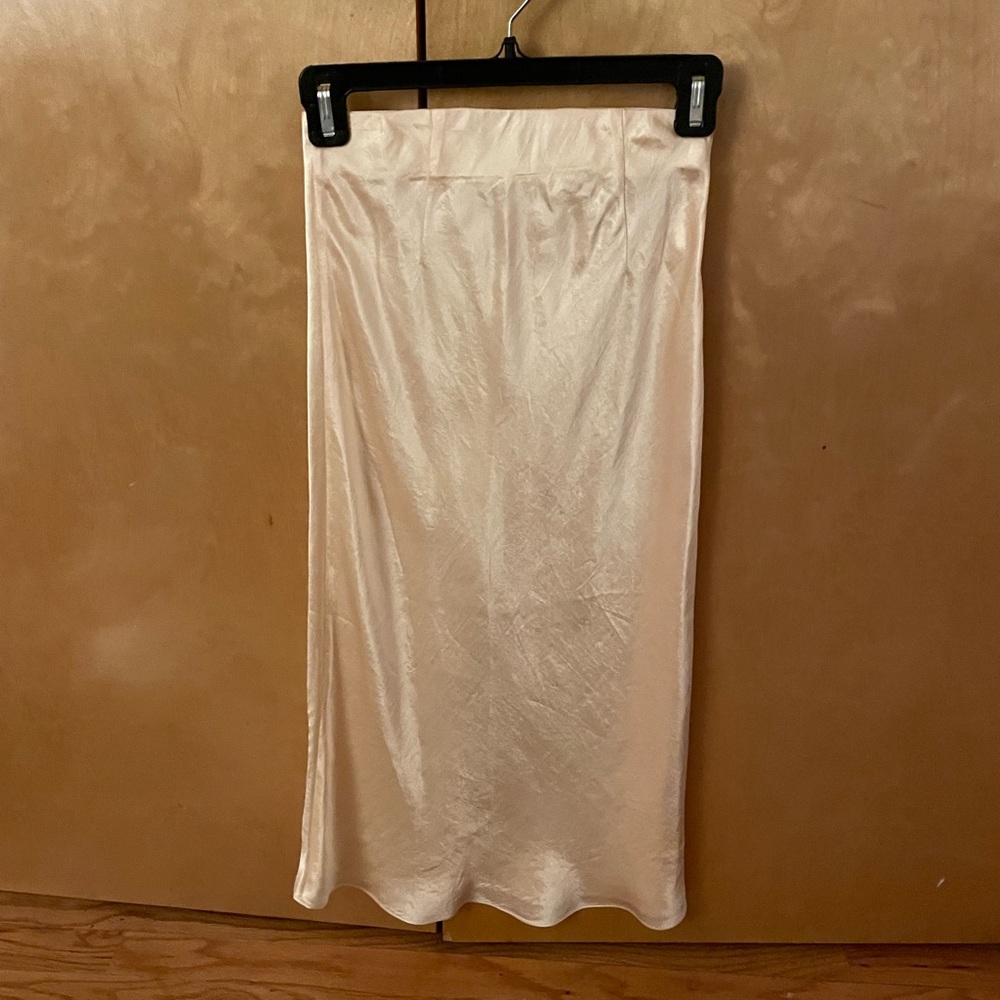 Babaton Yellow silk maxi skirt